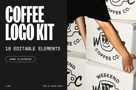 Coffee Logo Kit Template | by ASCEND